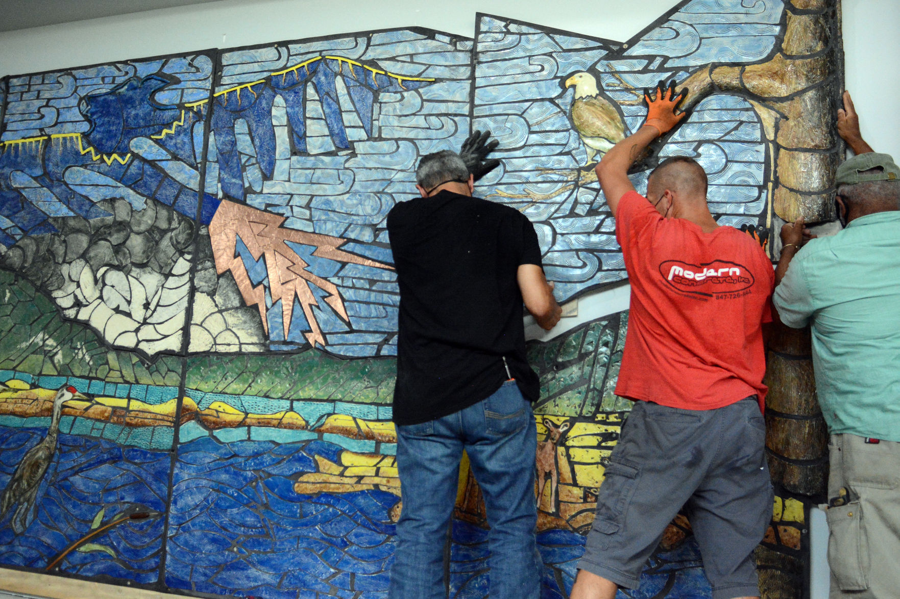 Little Eagle Arts Foundation mural for Baraboo middle school